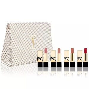 Yves Saint Laurent 5-Piece Rouge Pur Couture Satin Mini Lipstick Set